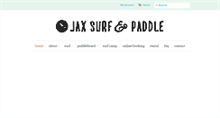 Desktop Screenshot of jacksonvillesurfandpaddle.com